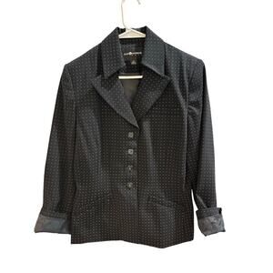 VINTAGE BLACK SAG HARBOR BLAZER - SIZE 10 Y2K JACKET WORKWEAR CASUAL